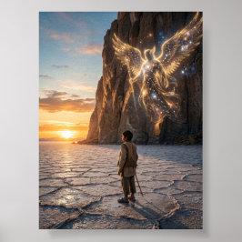 Hidden Destiny Desert Shadow Fantasy Wall Art  ポスター