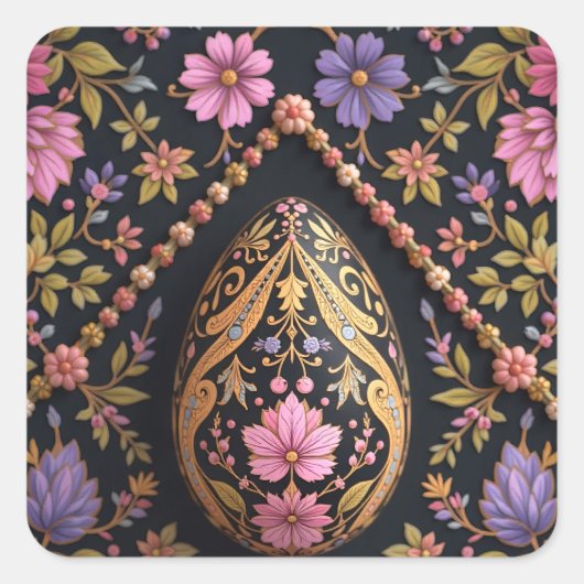 Hidden Easter Egg in the Garden スクエアシール (正面)