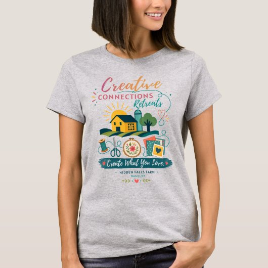 Hidden Falls Farm - Creative Connections Tシャツ (正面)