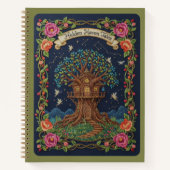 Hidden Haven Tales Embroidered Magical Treehouse  ノートブック (正面)
