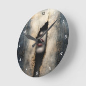 Hidden Identity Surreal Wall Clock ラウンド壁時計 (傾斜)