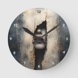 Hidden Identity Surreal Wall Clock ラウンド壁時計