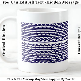 Hidden Message For Any Hobby, Mentally 106Blu コーヒーマグカップ