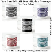 Hidden Message For Any Hobby, Mentally 106W コーヒーマグカップ