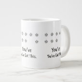 Hidden Message You've Got This Surprise Mug ジャンボコーヒーマグカップ (正面右)