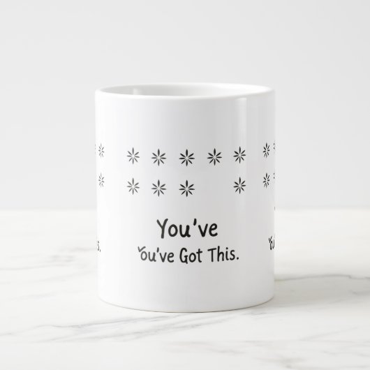 Hidden Message You've Got This Surprise Mug ジャンボコーヒーマグカップ (正面)