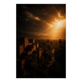 Hidden Oasis Fortress Poster ポスター