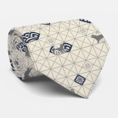 Hidden Shiba Inu Kamon Design ネクタイ (ロール)
