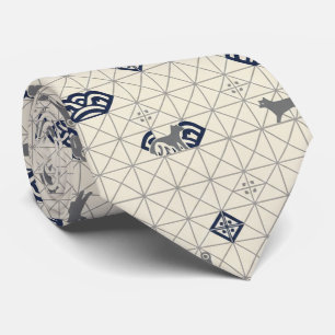 Hidden Shiba Inu Kamon Design ネクタイ