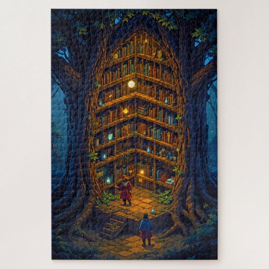 Hidden Tree Libraryパズル ジグソーパズル (縦)