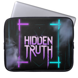 Hidden Truth – Neon Cyberpunk Design ラップトップスリーブ