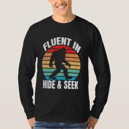 HideとSeekのBigfoot Tおもしろいシャツに堪能 Tシャツ