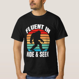 HideとSeekのBigfoot Tおもしろいシャツに堪能 Tシャツ