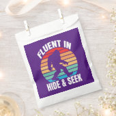 HideとSeek Bigfootに堪能おもしろい フェイバーバッグ (クリップ留めされた状態)