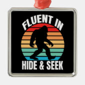 HideとSeek Bigfootに堪能おもしろい メタルオーナメント (正面)