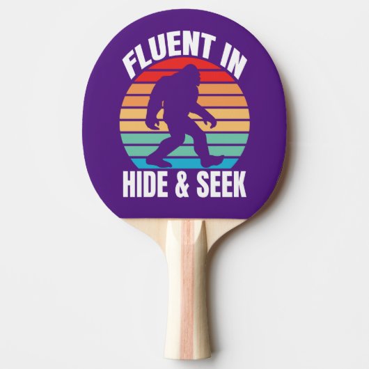 HideとSeek Bigfootに堪能おもしろい 卓球ラケット (正面)