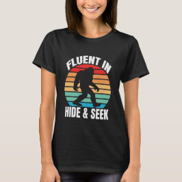 HideとSeek Bigfootに堪能おもしろい Tシャツ