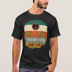 Hide おもしろい and Seek Championコーディングのデバッグ Tシャツ