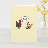 Hide The Kids Funny Bird Card カード (黄色い花)