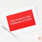Hier könnte ihre Werbung stehen! 長方形シール (封筒)