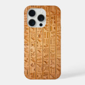Hieroglyph Ancient Egypt Language Engraved Text    iPhoneケース (裏面)