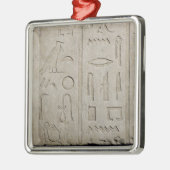 hieroglyphic銘刻文字の片 メタルオーナメント (左)