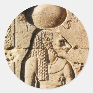 Hieroglyphic Sekhmetの雌ジシ ラウンドシール