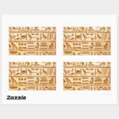 hieroglyphics hieroglifos 長方形シール (シート)