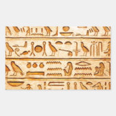 hieroglyphics hieroglifos 長方形シール (正面)