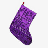 Hieroglyphs_2014_1029 ラージクリスマスストッキング (正面 (吊り時))