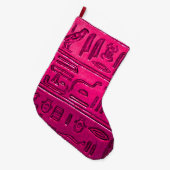 Hieroglyphs_2014_1052 ラージクリスマスストッキング (正面 (吊り時))
