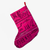 Hieroglyphs_2014_1052 ラージクリスマスストッキング (裏面 (吊り時))