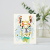 Hifi Llama - ポートレート ポストカード (スタンド正面)