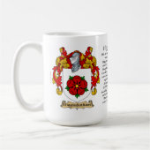 Higginbotham、起源、意味およびCres コーヒーマグカップ (左)