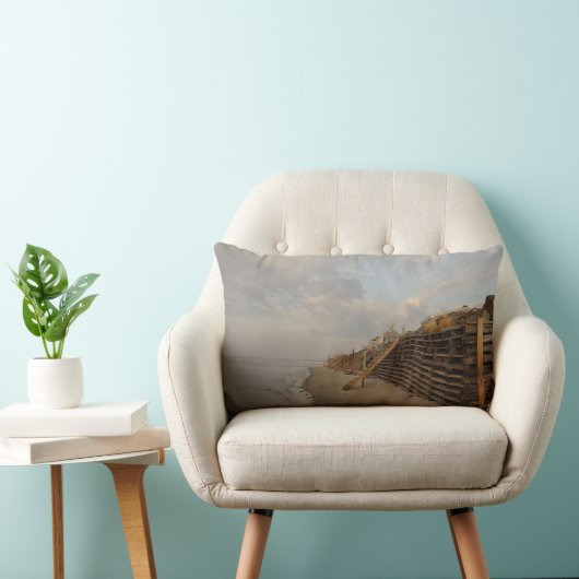 Higginsのビーチの満潮の難破の道 ランバークッション (椅子)