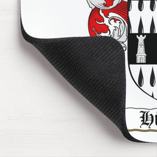 HIGGINSの家紋- HIGGINSの紋章付き外衣 マウスパッド (コーナー)