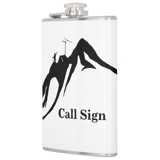 High Altitude Ham Radio Operator Flask フラスク (左)