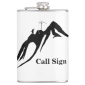 High Altitude Ham Radio Operator Flask フラスク (正面)