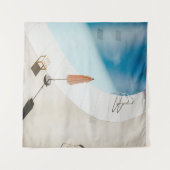 High angle photo of brown umbrella タペストリー (正面(横))