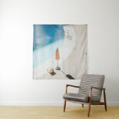 High angle photo of brown umbrella タペストリー (インサイチュ)