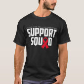 High Blood Pressure Awareness Red Ribbon Support S Tシャツ (正面)