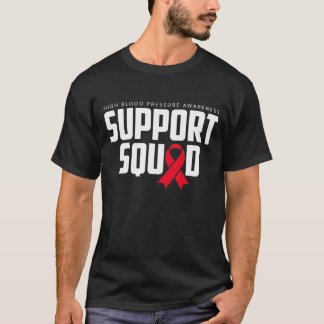 High Blood Pressure Awareness Red Ribbon Support S Tシャツ