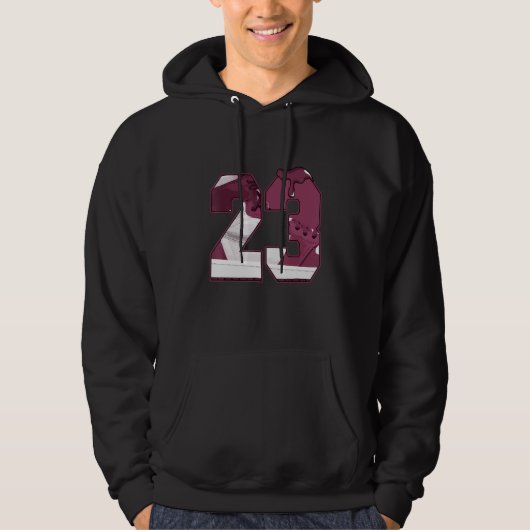 High Bordeaux 1s Tee Number 23 Drilling 1 High Bor パーカ (正面)