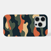 High-Contrast Camo Pattern – Bold Military-Inspire iPhoneケース (裏面横)