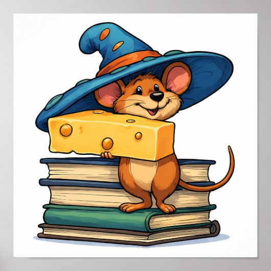 High-Contrast Pop Art: Mirthful Mouse ポスター (正面)