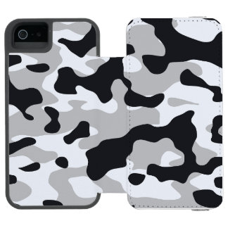 High contrast urban camouflage iPhone SE/5/5sウォレットケース