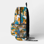High-contrast Urban Digital Camouflage Pattern プリントバックパック (右)