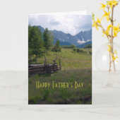 High Country Father's Dayフォトカード カード (黄色い花)