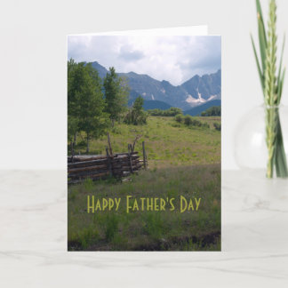 High Country Father's Dayフォトカード カード