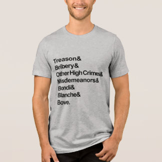 High Crimes & Misdemeanors - Impeach Bondi Blanche トライブレンドTシャツ